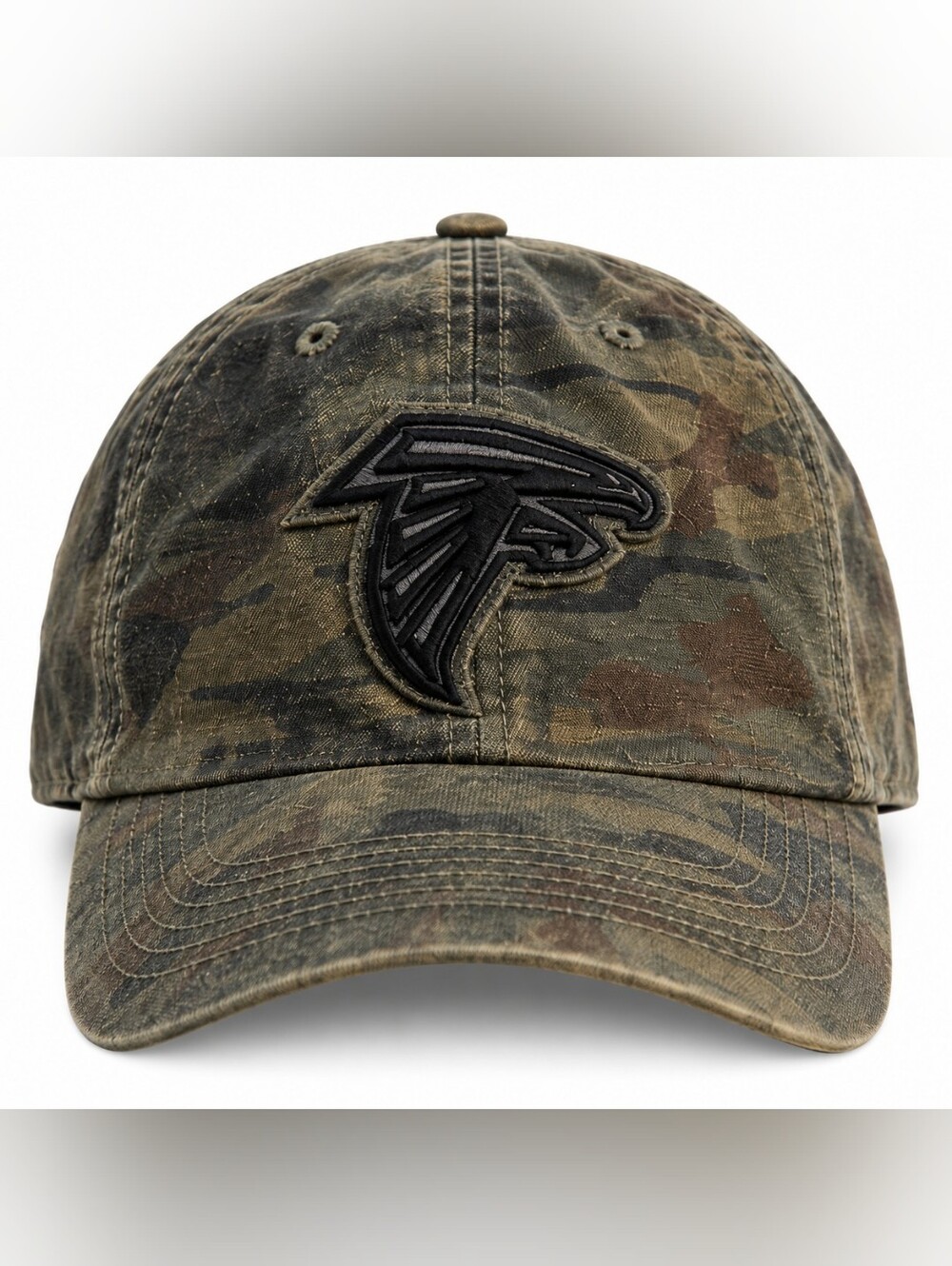 47 Brand Atlanta Falcons Camo Baseball Cap in Olive and Brown